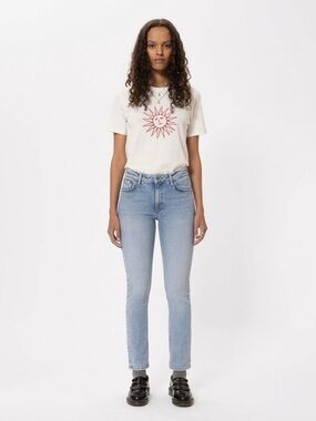 NUDIE JEANS & CO. Women's Mellow Mae Summer Breeze Light Wash Jeans - Sz 29/28,